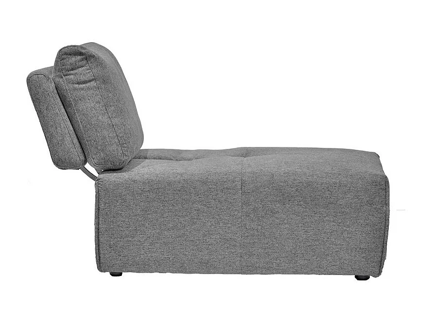 Chauffeuse canapé modulable dossier réglable gris anthracite - MODULO