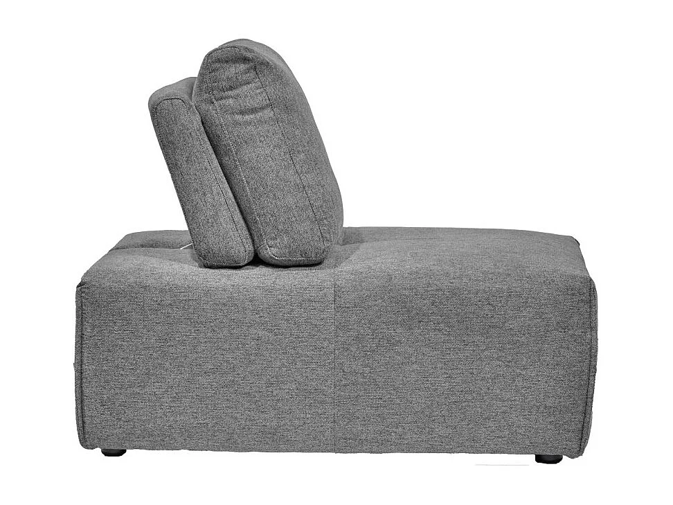 Chauffeuse canapé modulable dossier réglable gris anthracite - MODULO