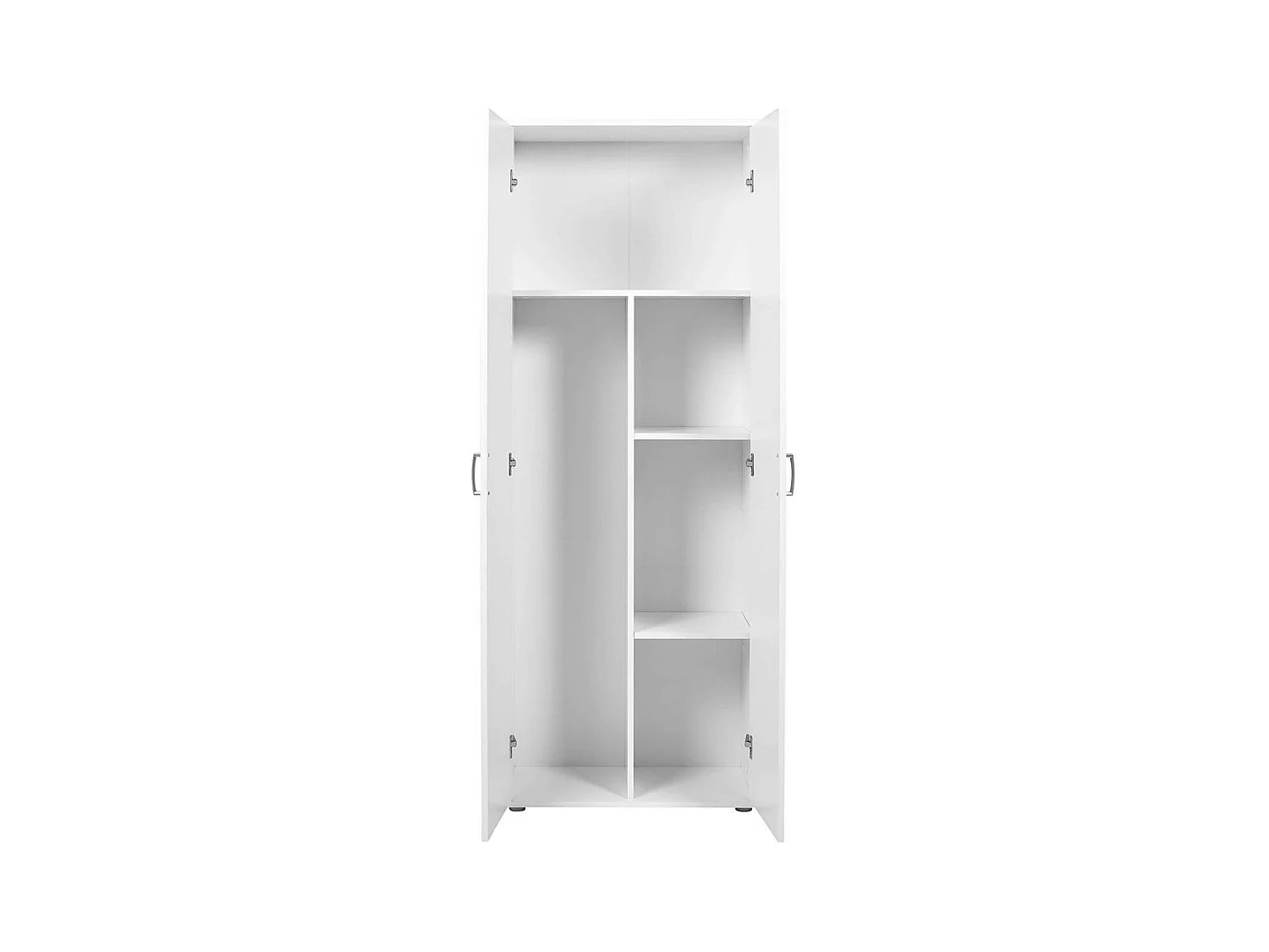 TEO - Armoire Multiusage 2 Portes Coloris Blanc