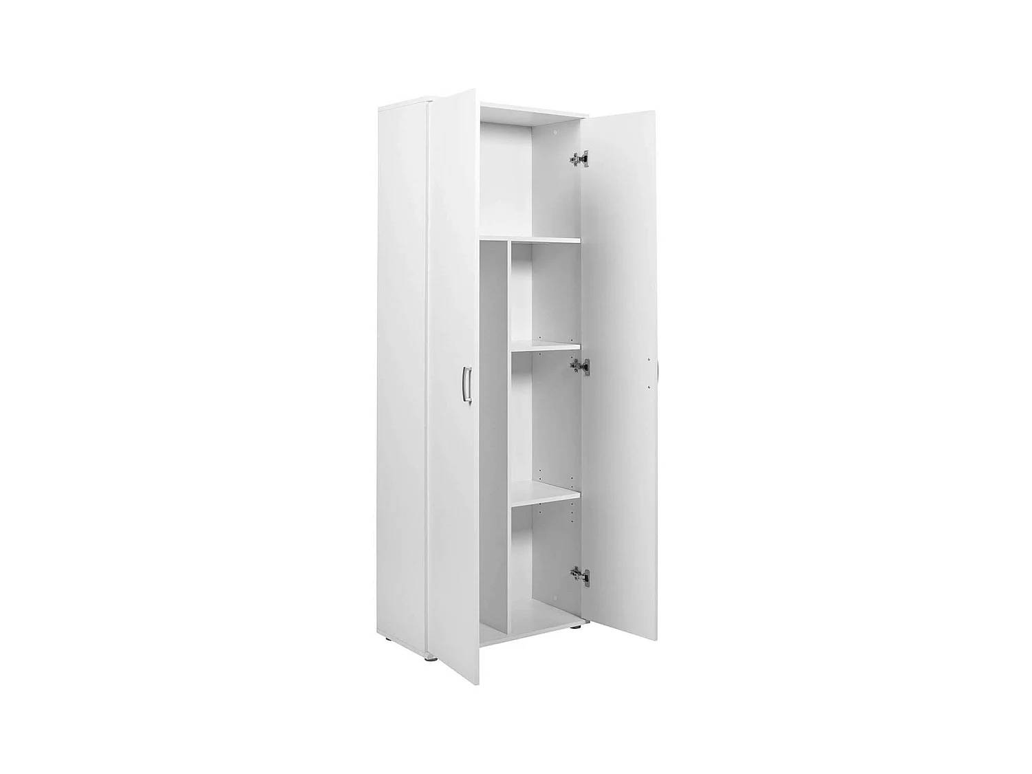 TEO - Armoire Multiusage 2 Portes Coloris Blanc