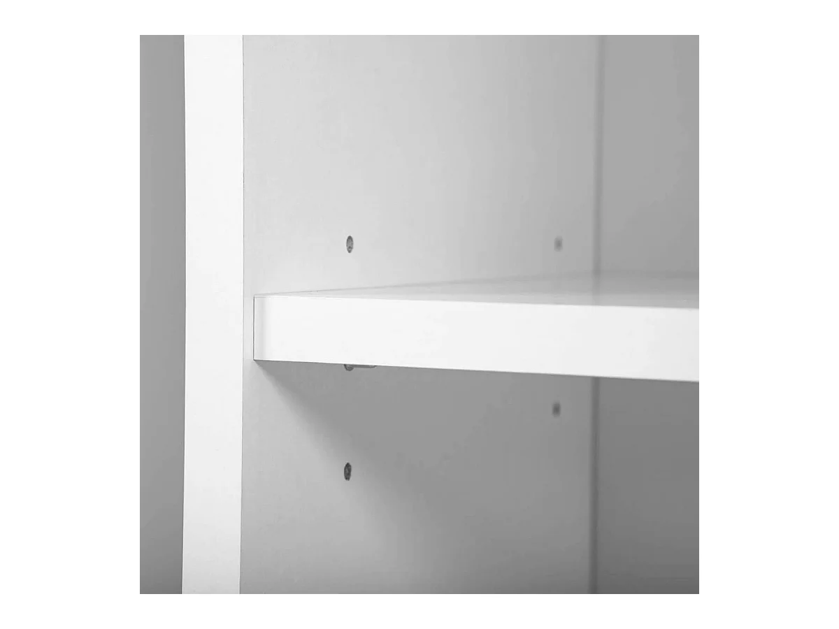 TEO - Armoire Multiusage 2 Portes Coloris Blanc