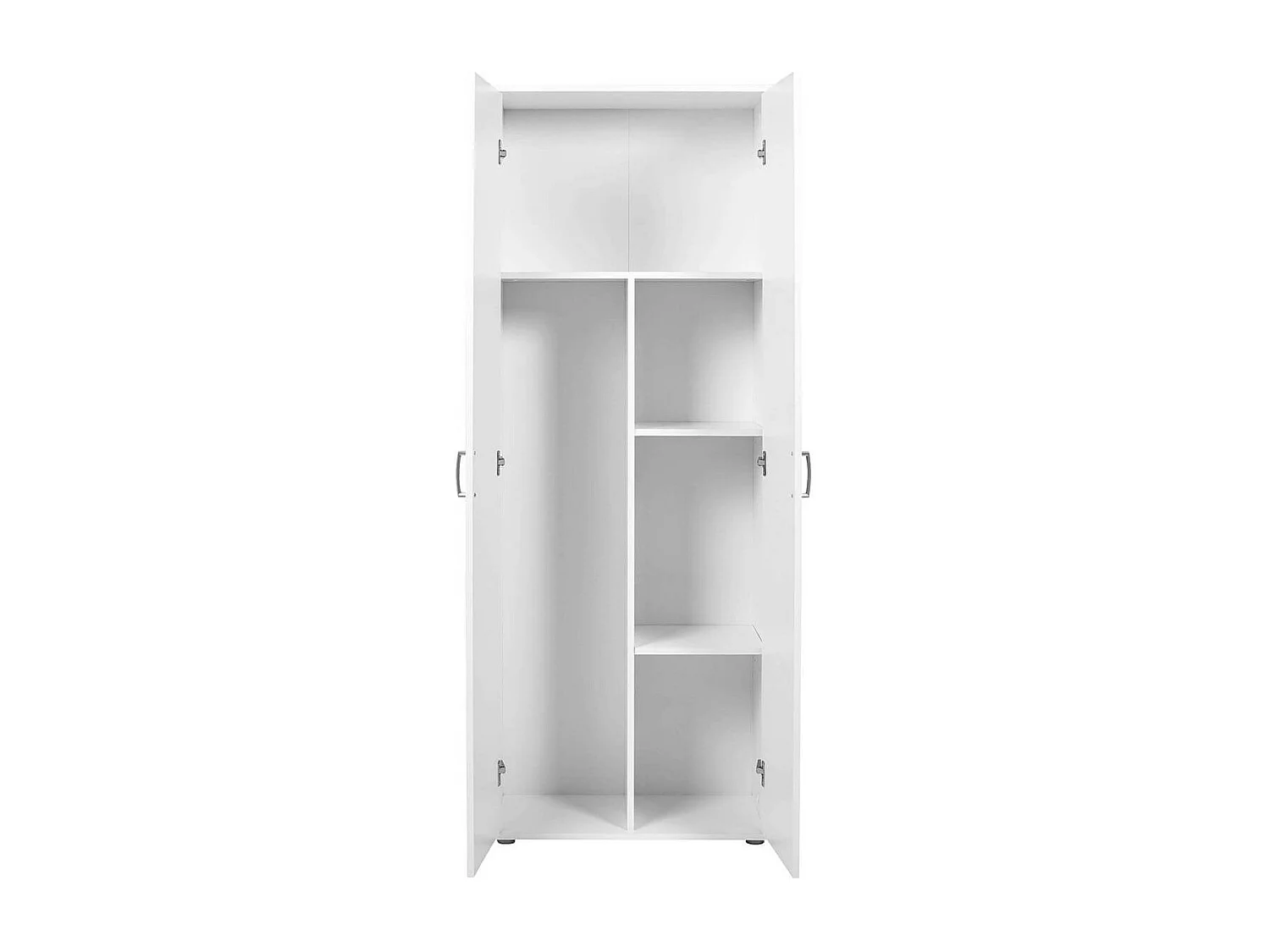 TEO - Armoire Multiusage 2 Portes Coloris Blanc