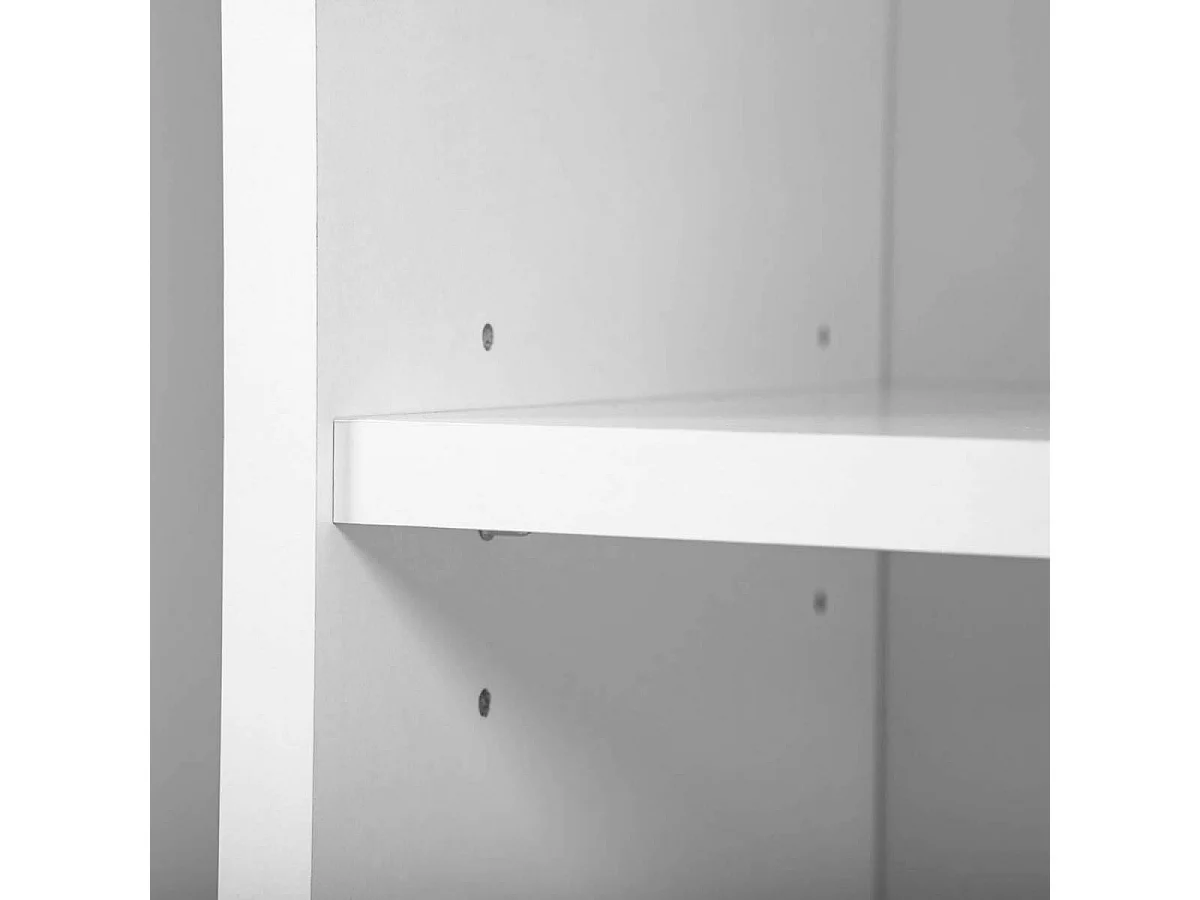 TEO - Armoire Multiusage 2 Portes Coloris Blanc