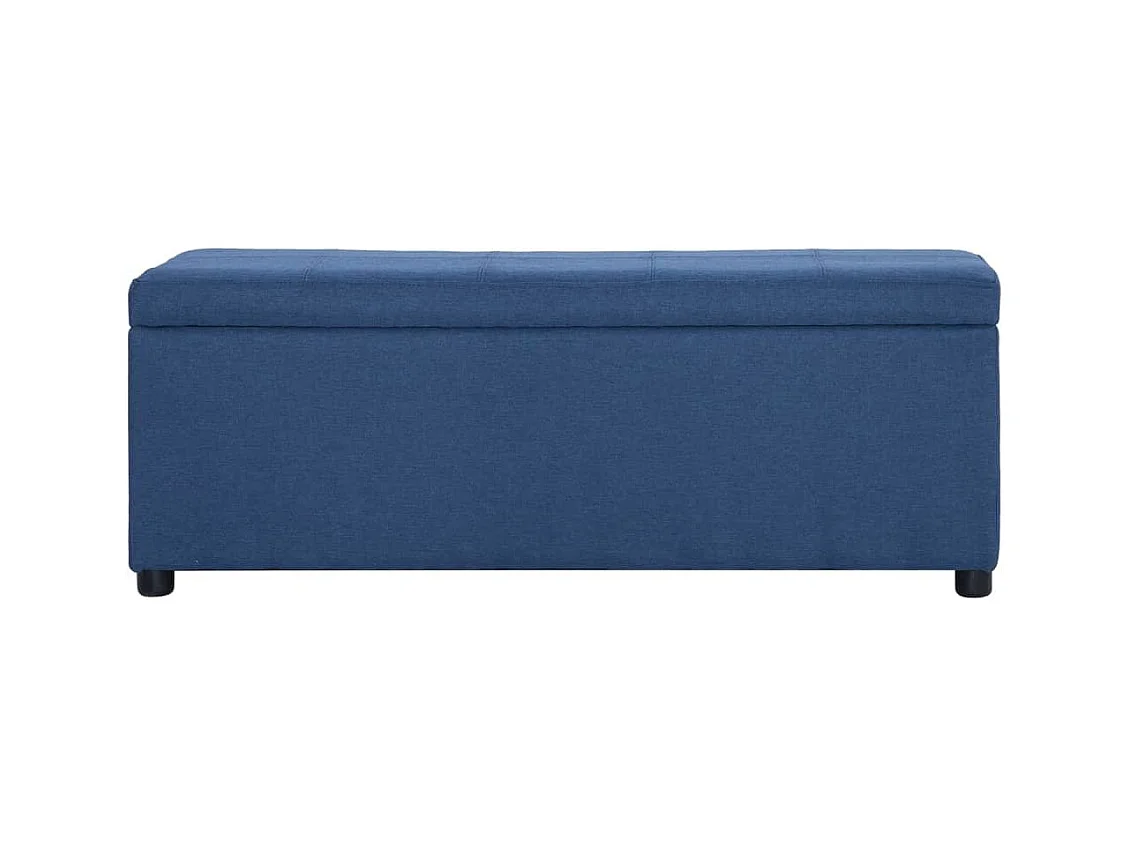 Banquette pouf tabouret meuble bleue 116 x 38 x 43 cm 3002070