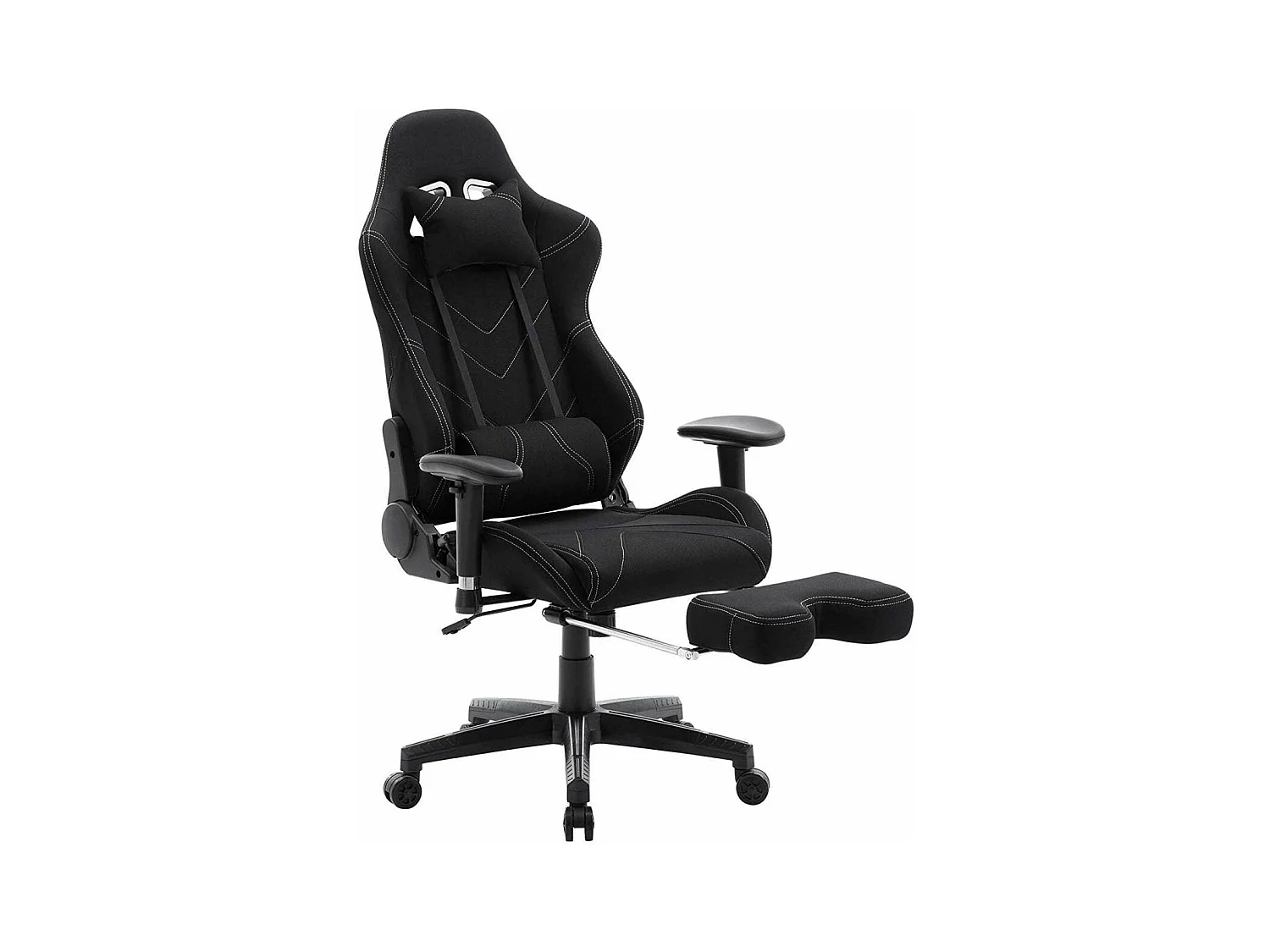 Fauteuil de bureau sport tissu noire 64 x 64 x 133 cm 19_0000371