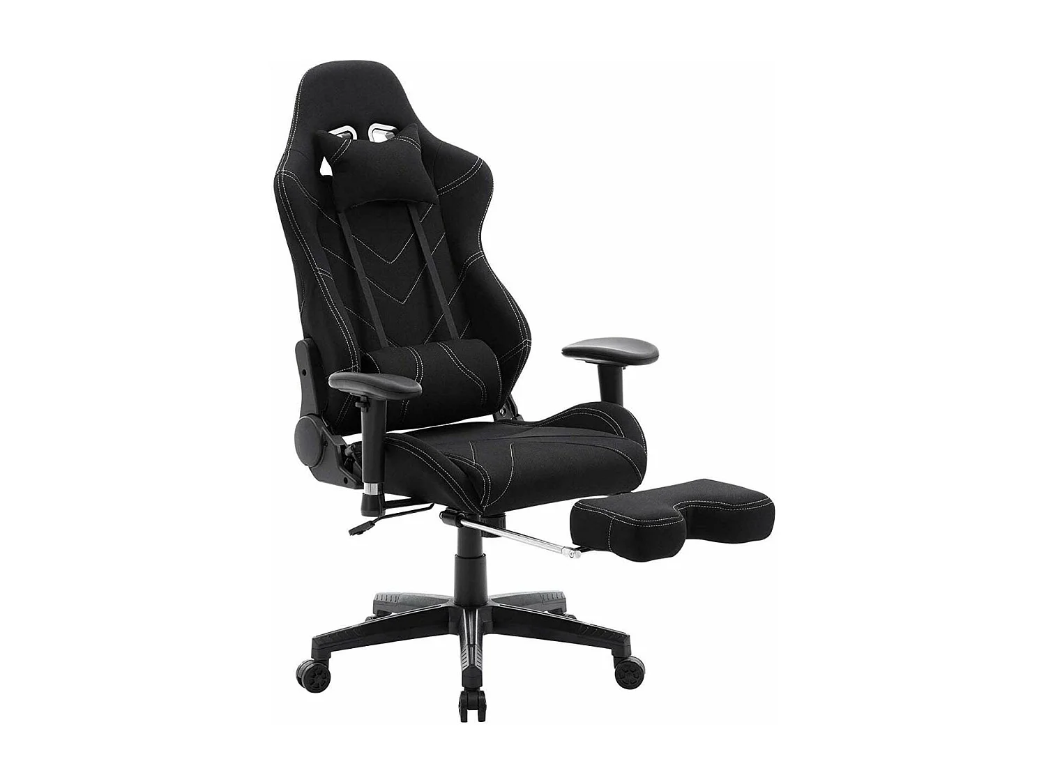 Fauteuil de bureau sport tissu noire 64 x 64 x 133 cm 19_0000371