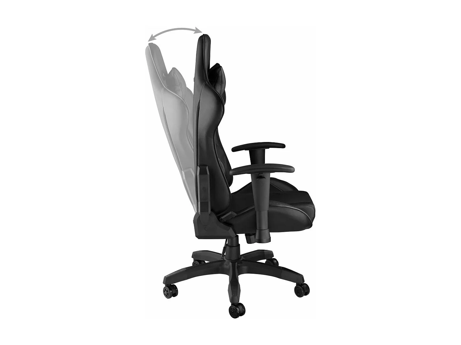 Fauteuil de bureau chaise noire 68 x 69 x 125 cm 08_0000368