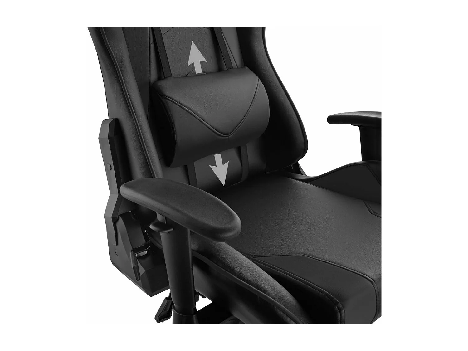 Fauteuil de bureau chaise noire 68 x 69 x 125 cm 08_0000368