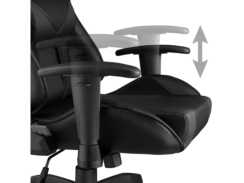 Fauteuil de bureau chaise noire 68 x 69 x 125 cm 08_0000368