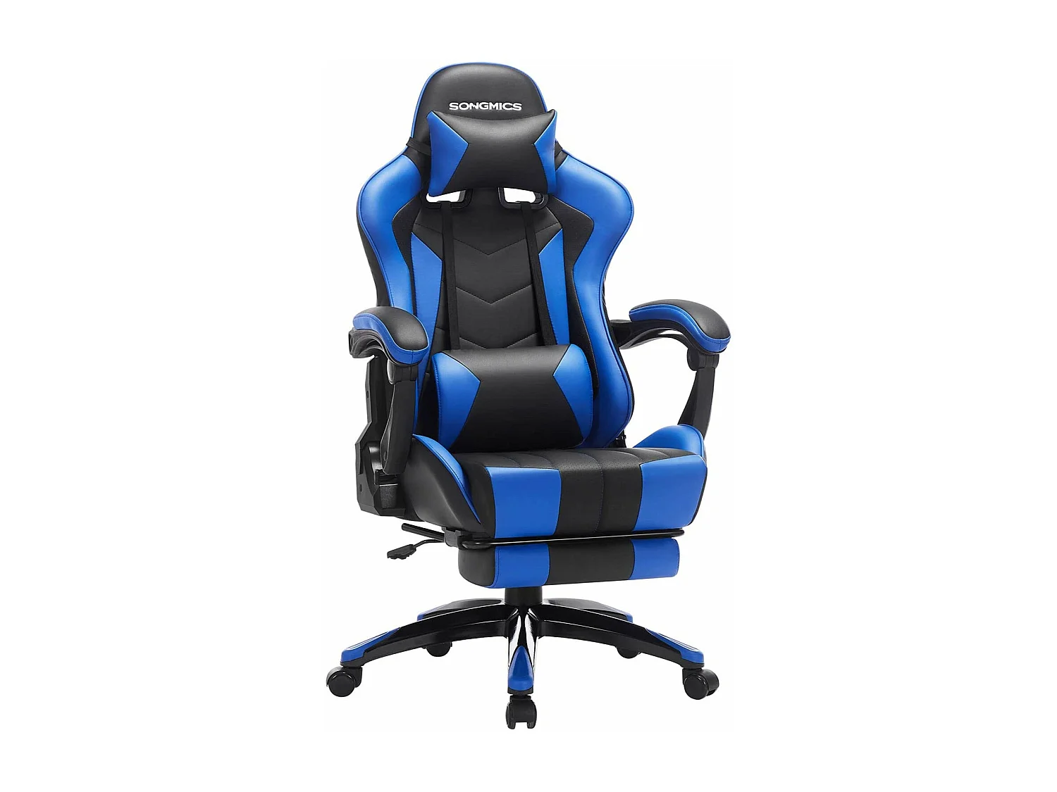 Fauteuil gamer chaise gaming bleue 66 x 73 x 123.5 cm 12_0001424