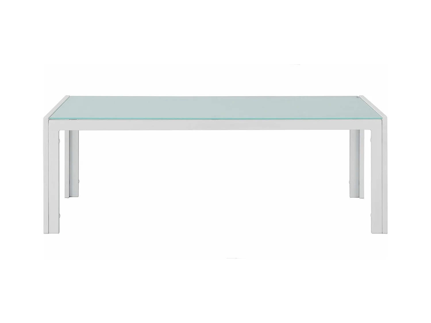 Table basse extérieure en verre blanche 100 x 50 x 35 cm 03_0004135