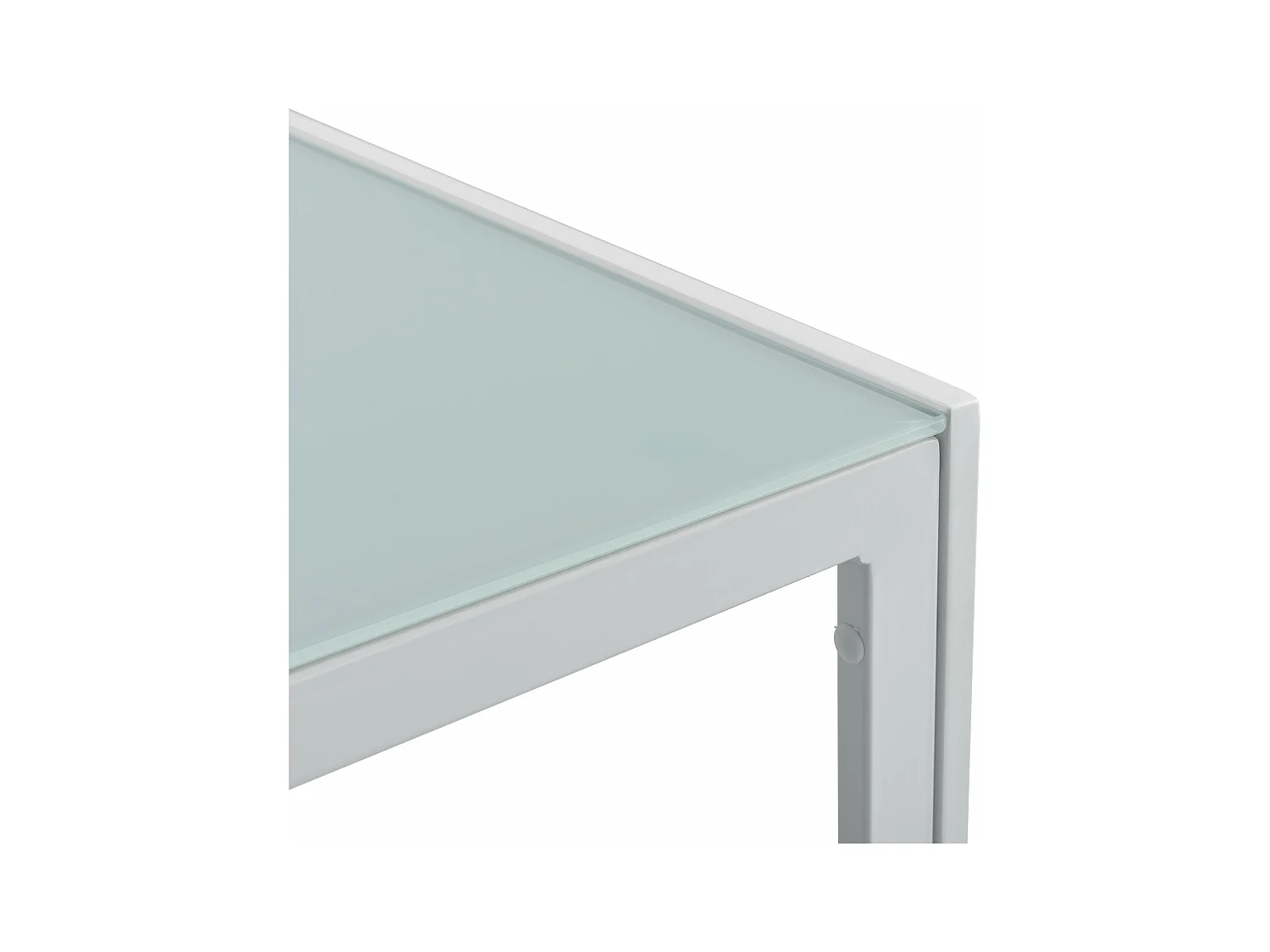 Table basse extérieure en verre blanche 100 x 50 x 35 cm 03_0004135