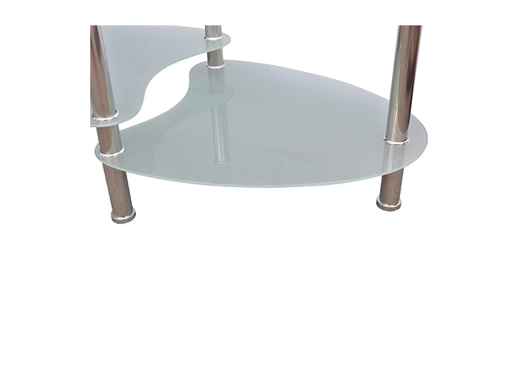 Table basse de salon verre blanche 90 x 45 x 43 cm 0902001
