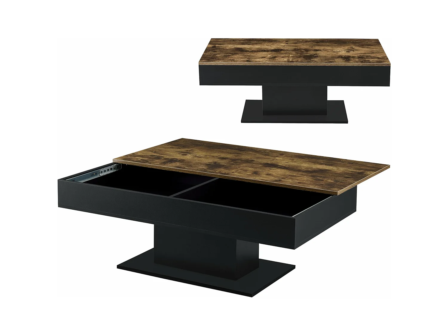 Table basse de salon marron 110 x 60 x 40 cm 03_0006147