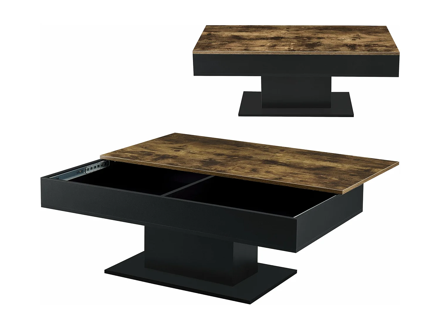 Table basse de salon marron 110 x 60 x 40 cm 03_0006147