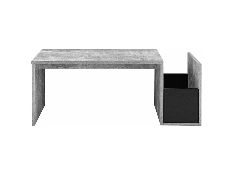 Table basse pour salon grise 90 x 45 x 35 cm 03_0006168