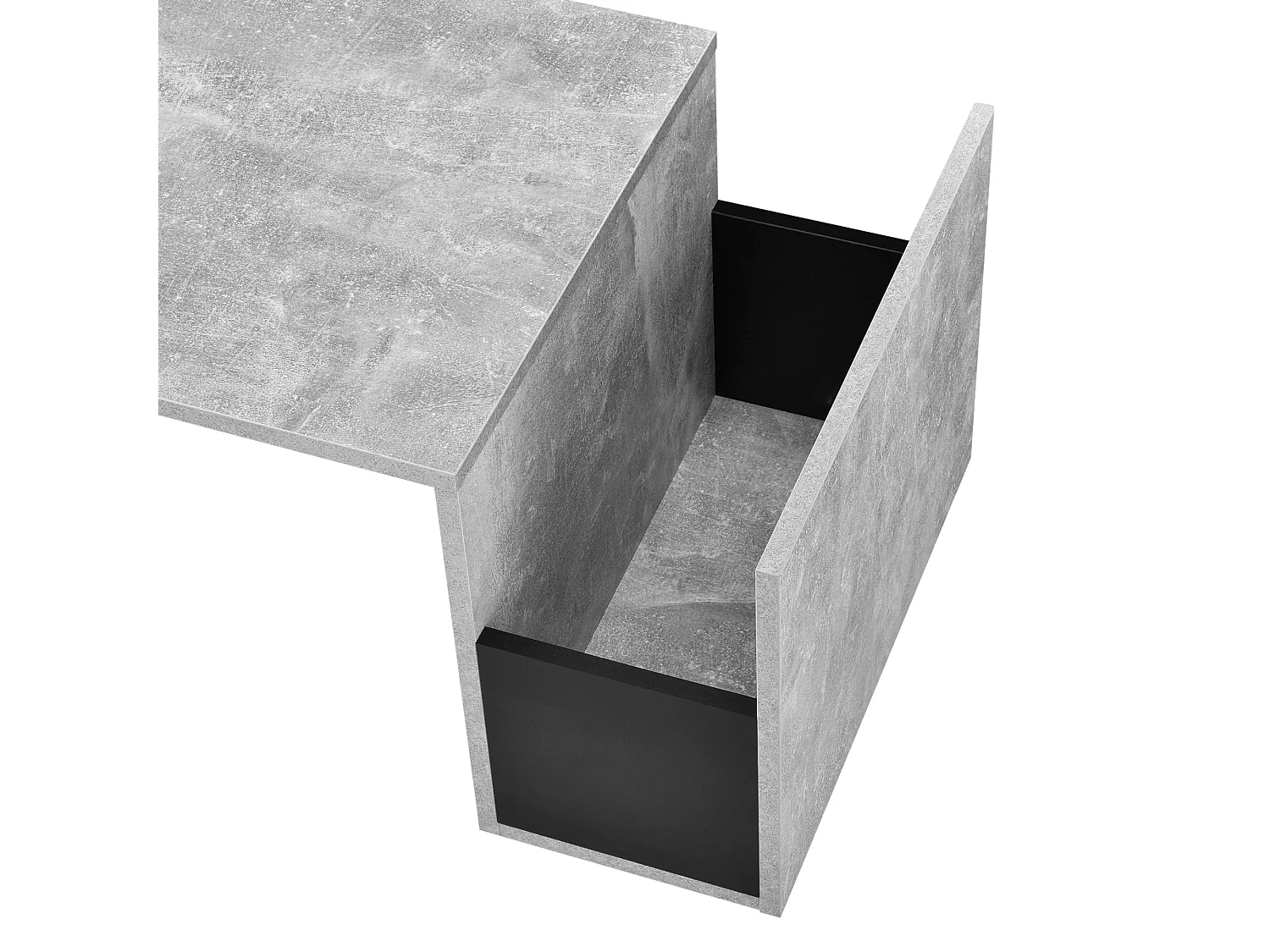 Table basse pour salon grise 90 x 45 x 35 cm 03_0006168