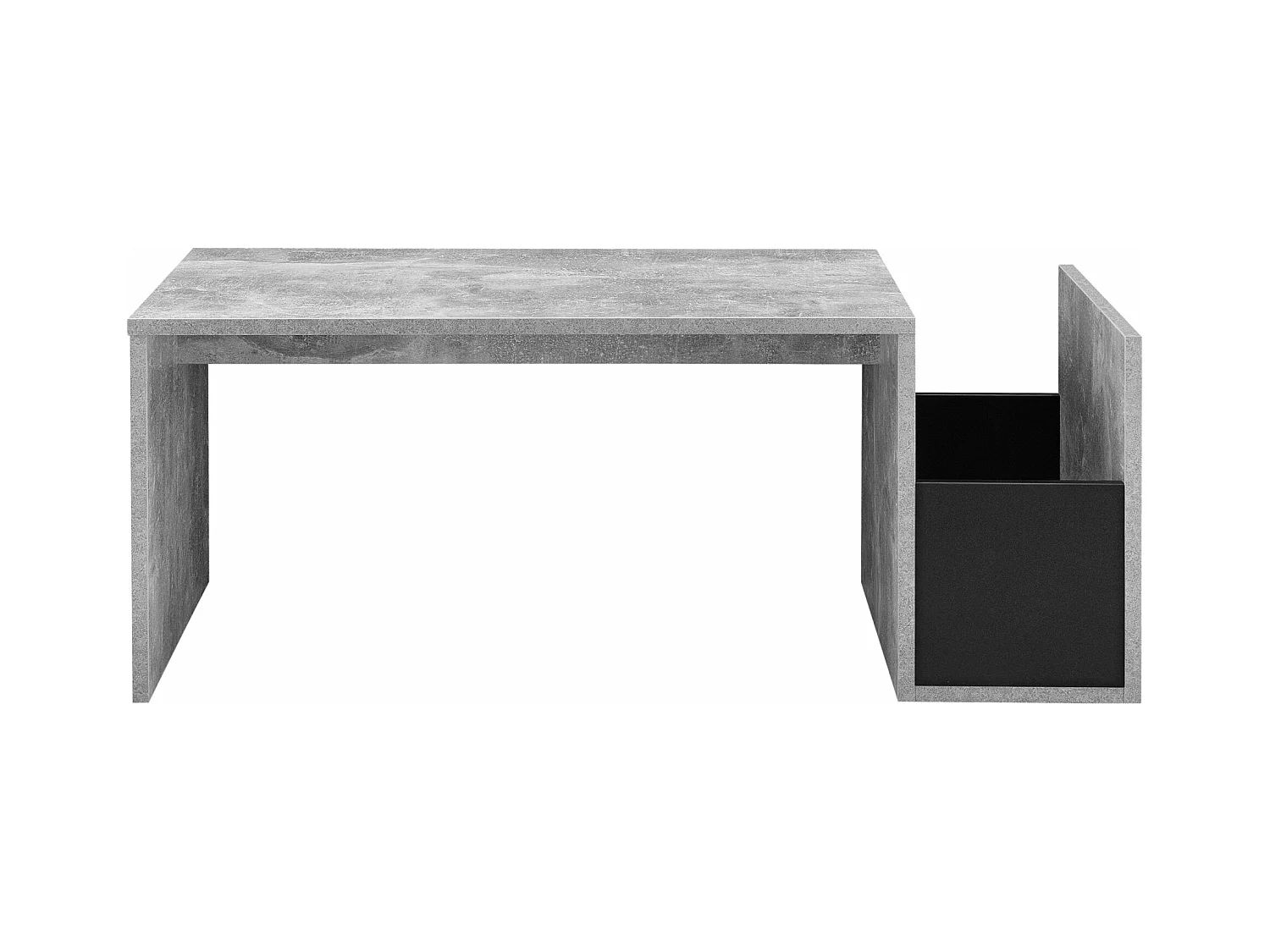 Table basse pour salon grise 90 x 45 x 35 cm 03_0006168