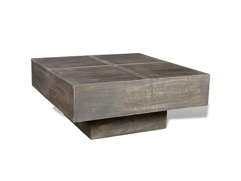 Table basse de salon bois marron 68 x 68 x 30 cm 0902025