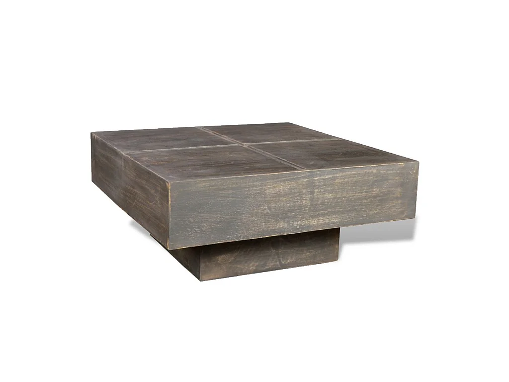 Table basse de salon bois marron 68 x 68 x 30 cm 0902025