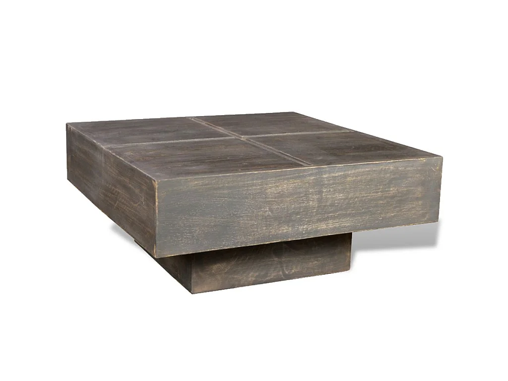 Table basse de salon bois marron 68 x 68 x 30 cm 0902025