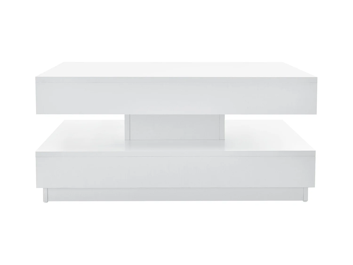 Table basse avec plateau bois blanche 76 x 76 x 38 cm 03_0004126