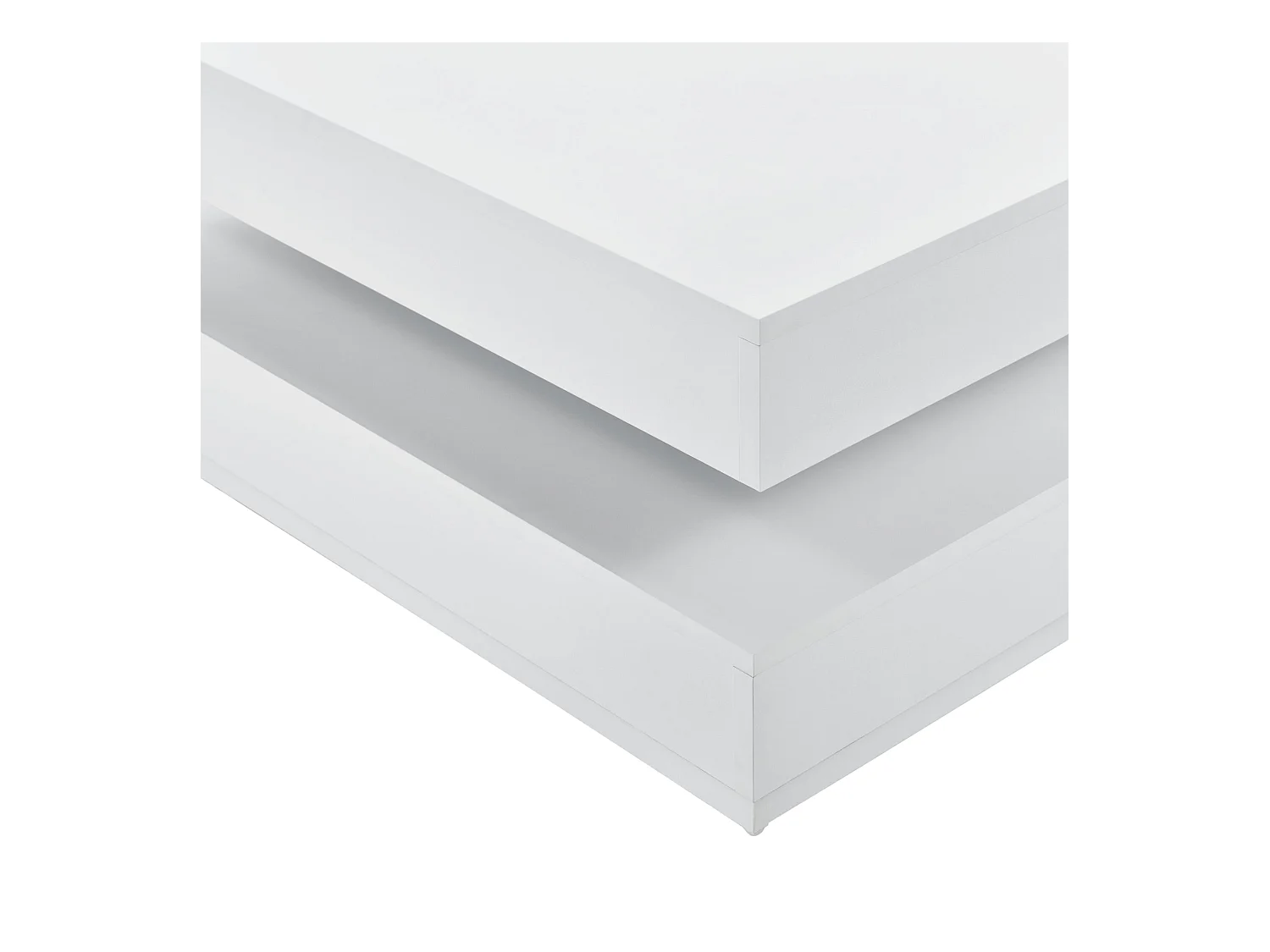 Table basse avec plateau bois blanche 76 x 76 x 38 cm 03_0004126