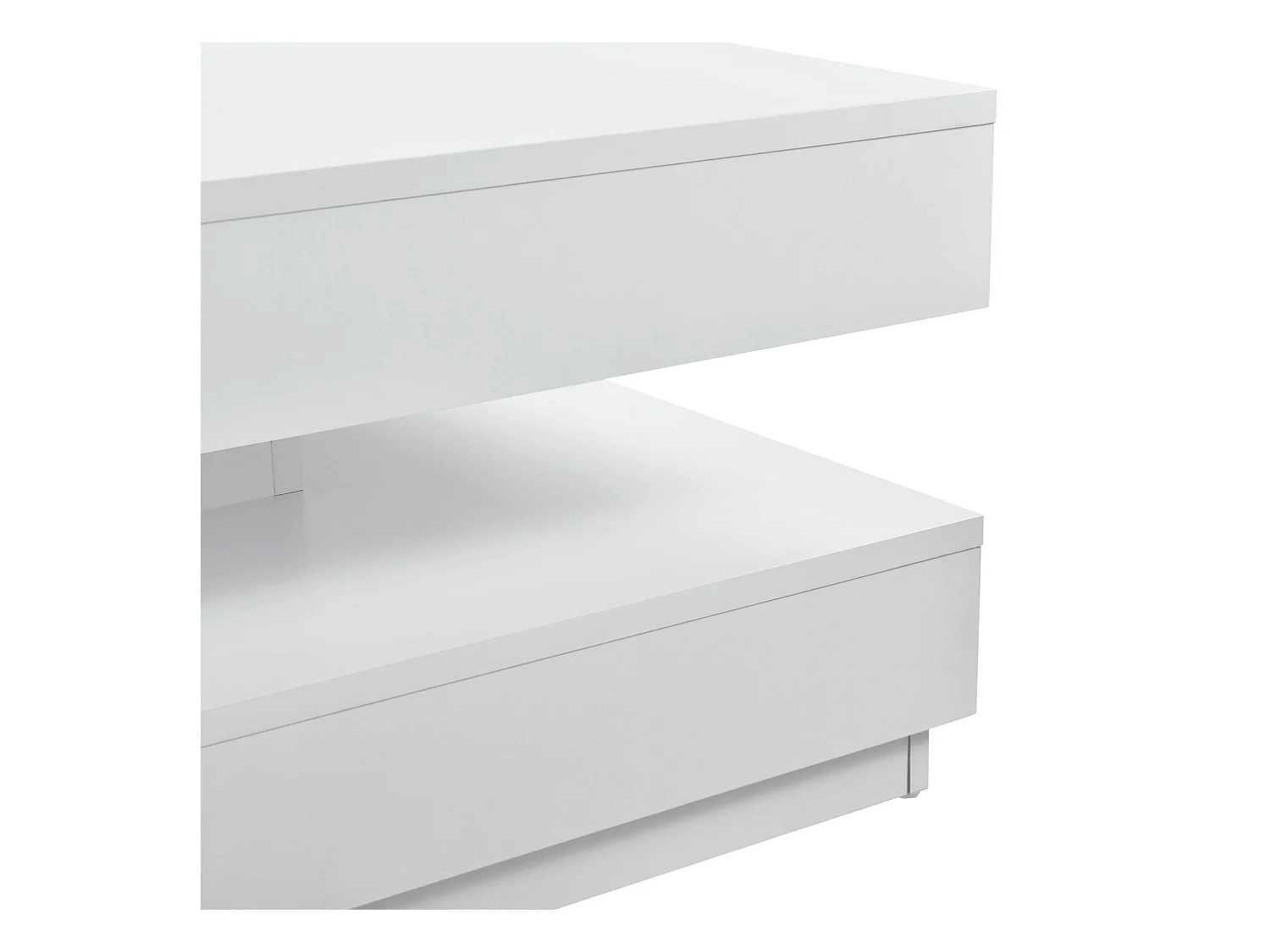 Table basse avec plateau bois blanche 76 x 76 x 38 cm 03_0004126