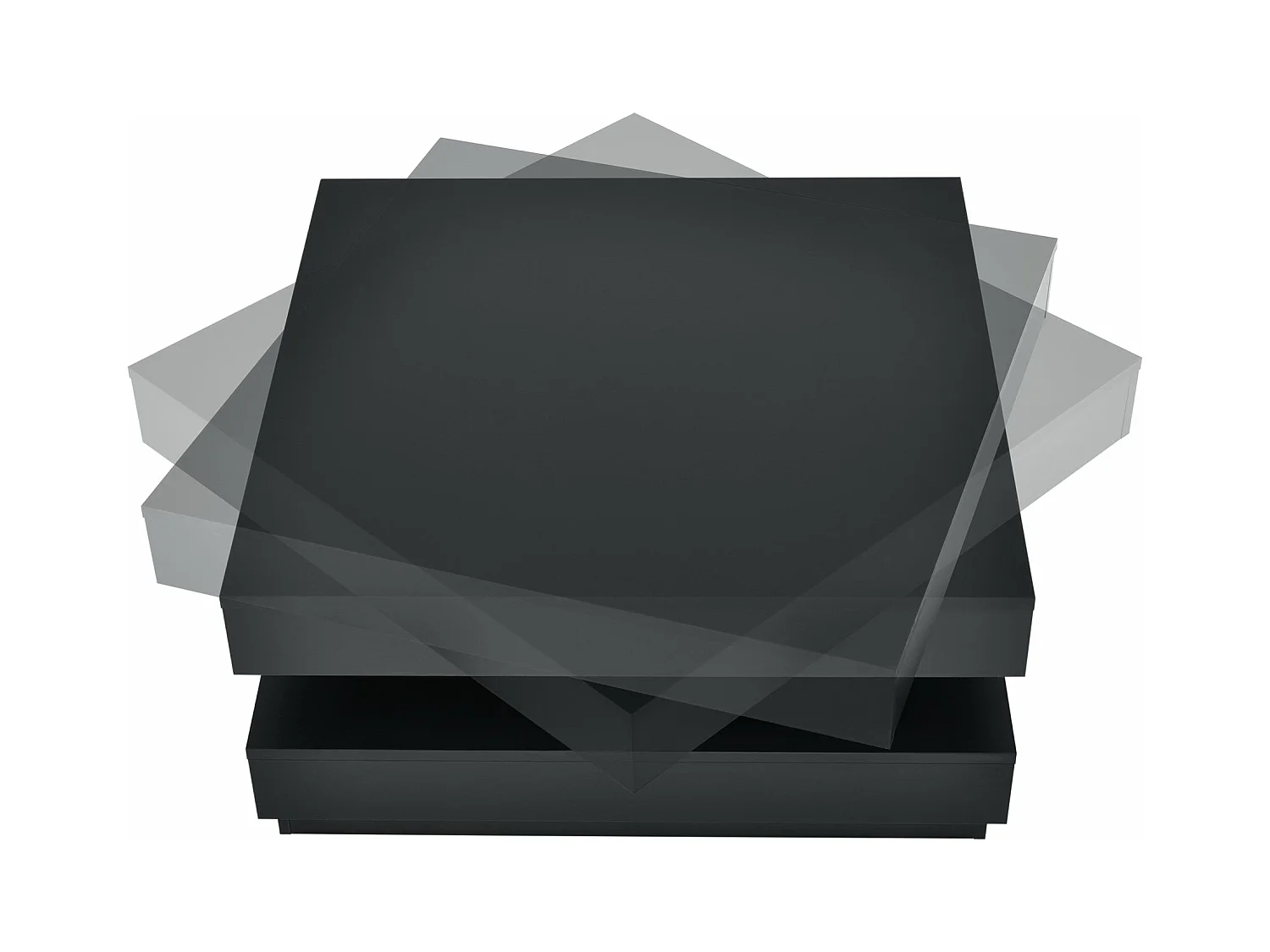 Table basse avec plateau bois marron 76 x 76 x 38 cm 03_0004129