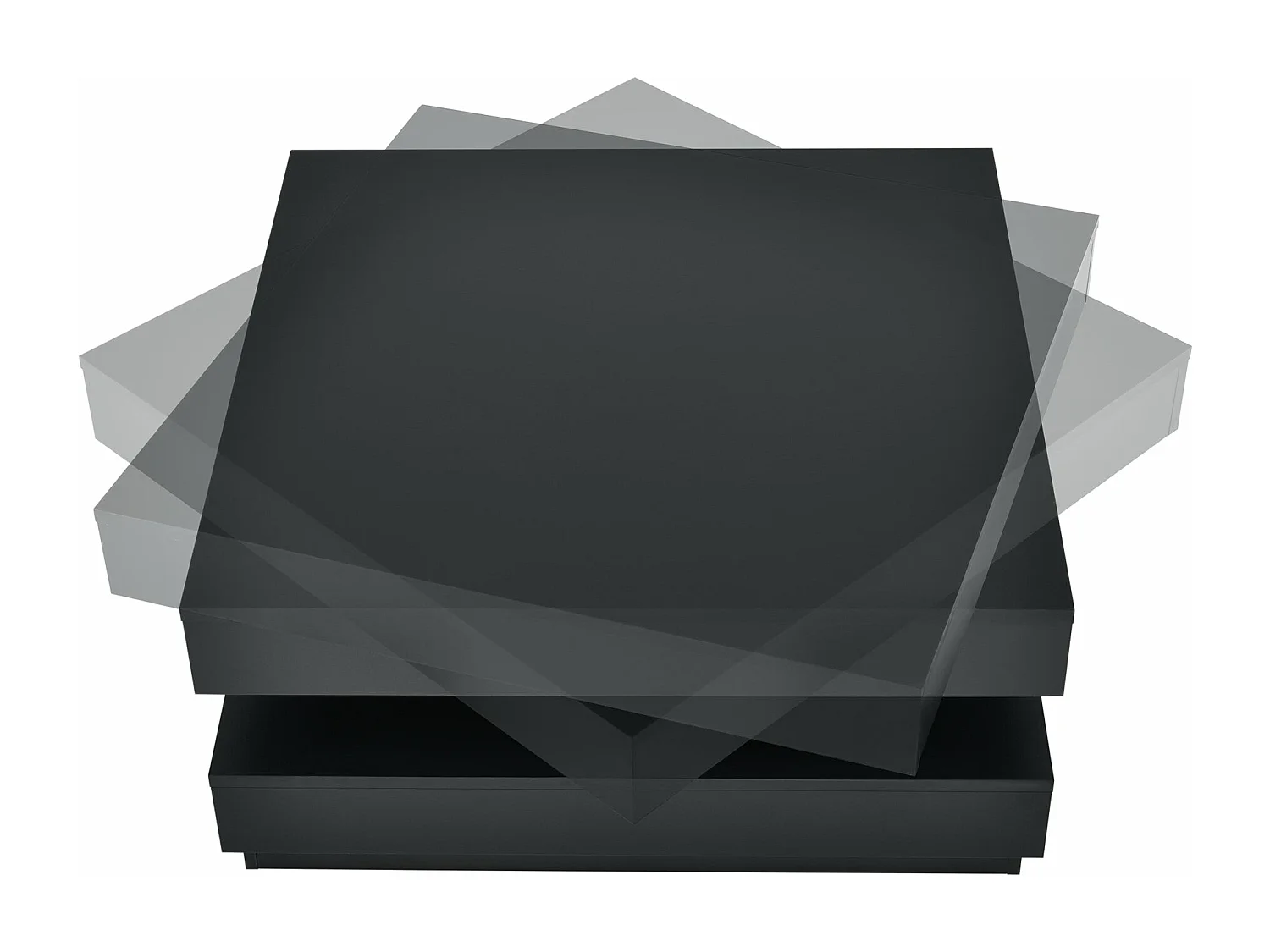 Table basse avec plateau bois marron 76 x 76 x 38 cm 03_0004129