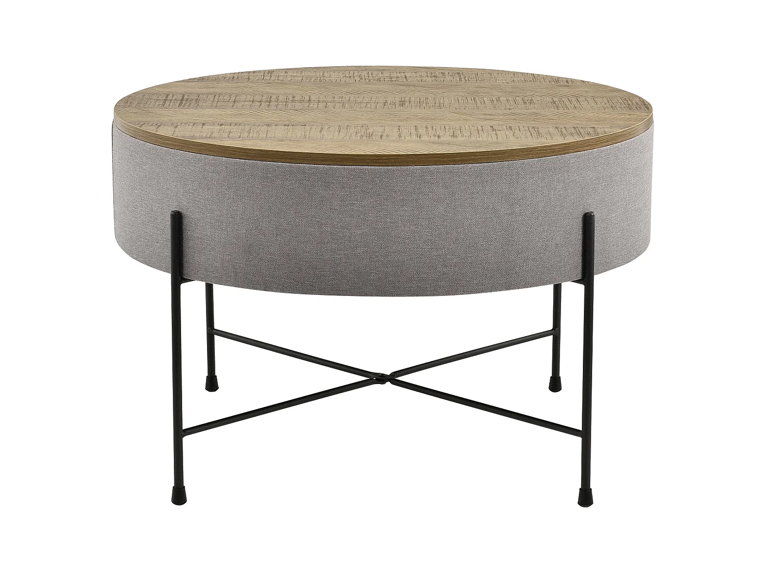 Table basse ronde avec métal marron 60 x 60 x 40 cm 03_0004151