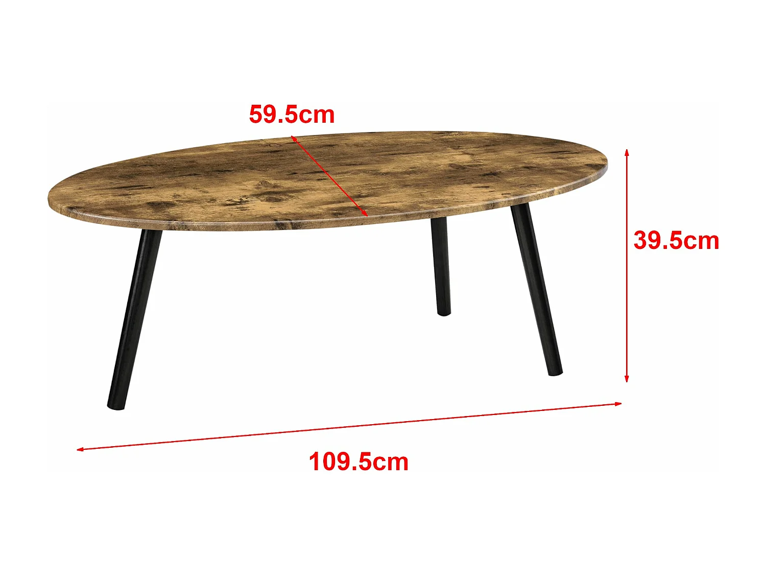 Table basse de salon effet bois marron 109.5 x 59.5 x 39.5 cm 03_0006154