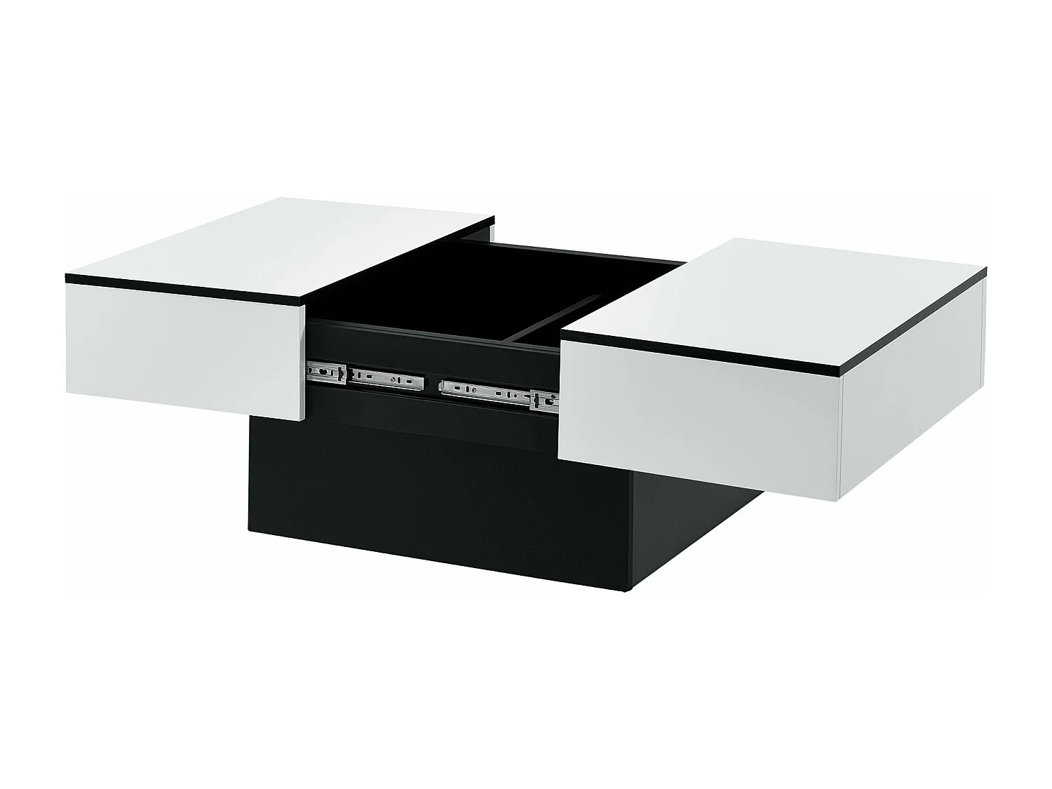 Table basse de salon blanche 80 x 60 x 40 cm 03_0006150