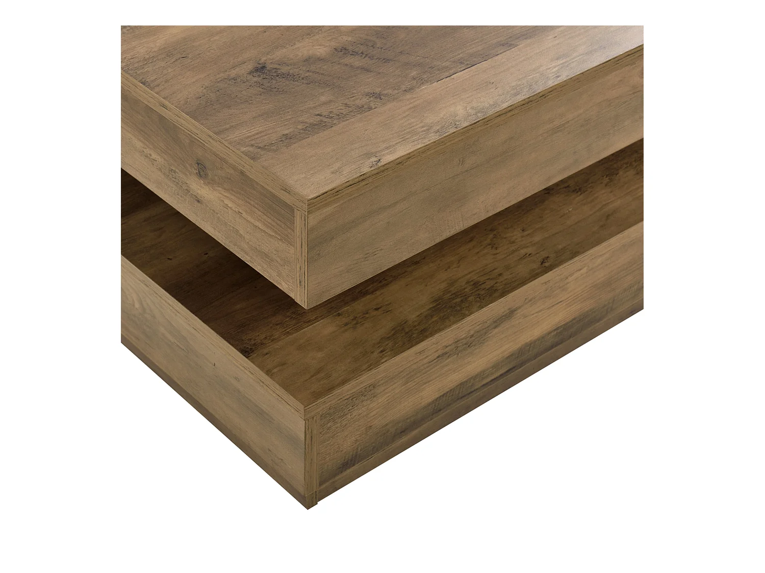 Table basse avec plateau bois marron 76 x 76 x 38 cm 03_0004127