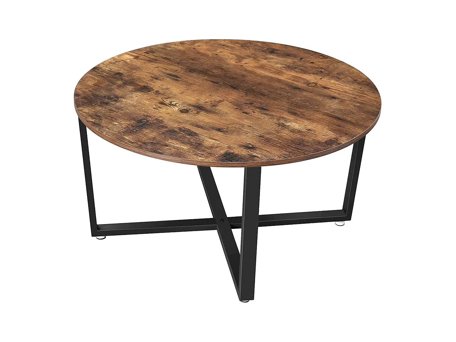 Table basse ronde diamètre métal marron 88 x 88 x 47 cm 12_0001006