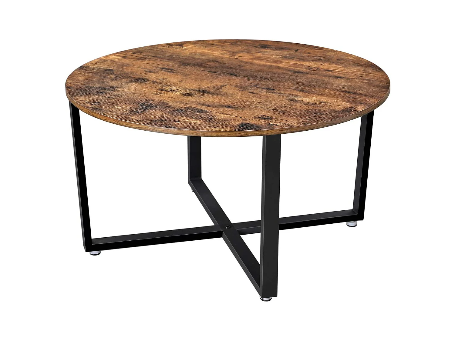 Table basse ronde diamètre métal marron 88 x 88 x 47 cm 12_0001006