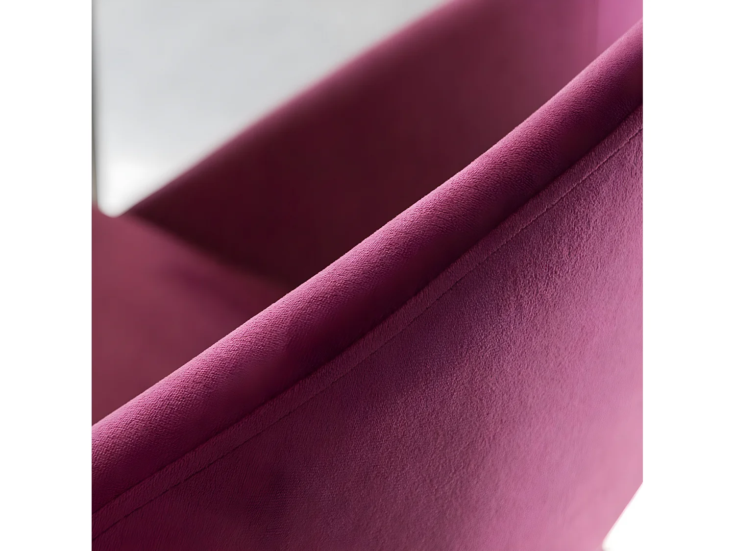 Lote de 2 sillas estilo sillón en terciopelo rosa frambuesa Elouan para un interior escandinavo cómodo y elegante