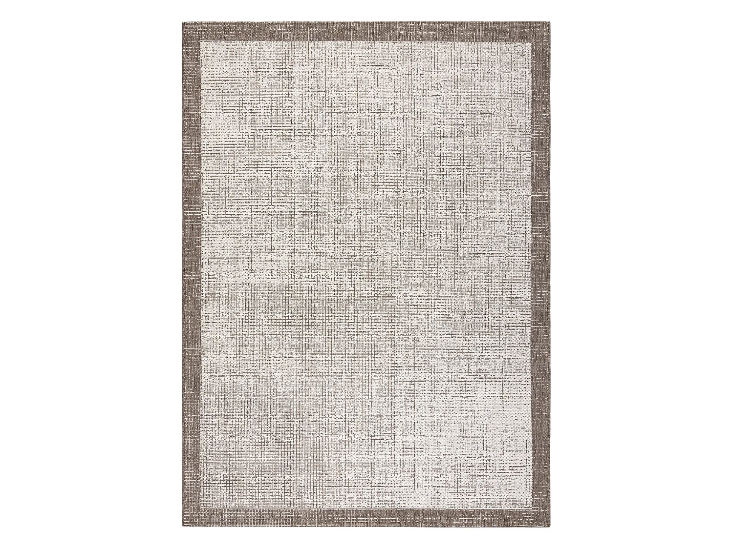 TAPIS EN CORDE SIZAL FLOORLUX 20401 Cadre champagne / taupe 240x330 cm