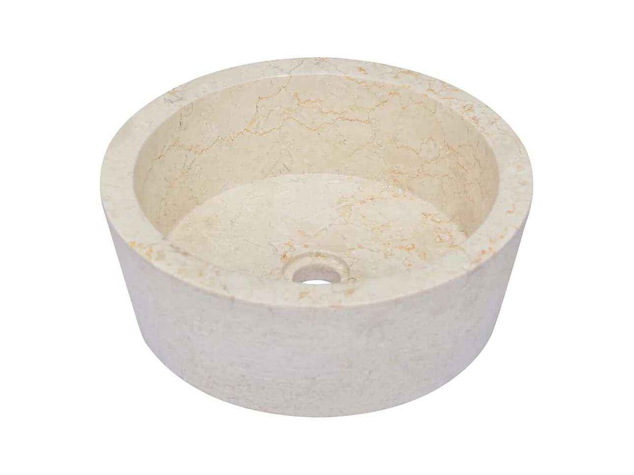 Lavabo del baño lavabo sobre encimera lavabo del baño lavabo del baño lavabo del baño diámetro interior de la casa 40x15 cm mármol crema 02_0002821