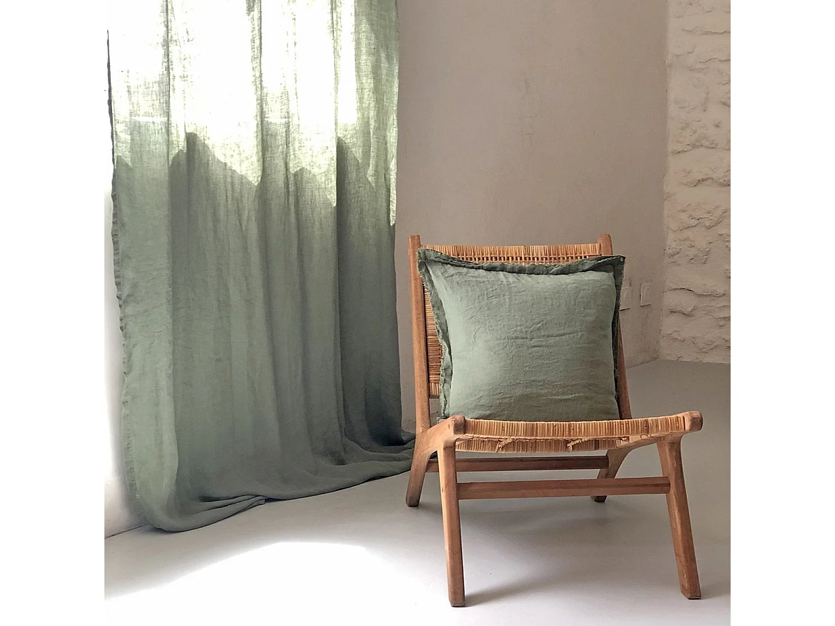 Coussin en chanvre lavé