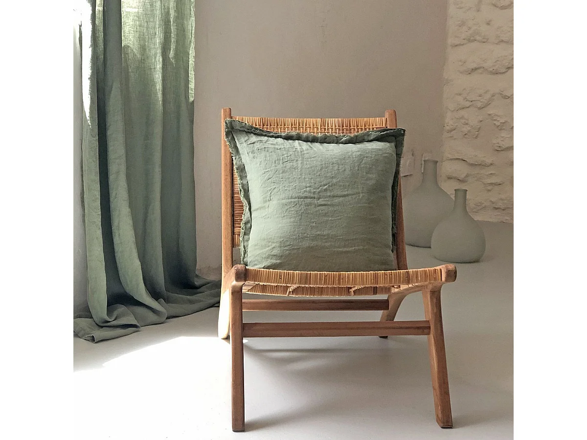 Coussin en chanvre lavé