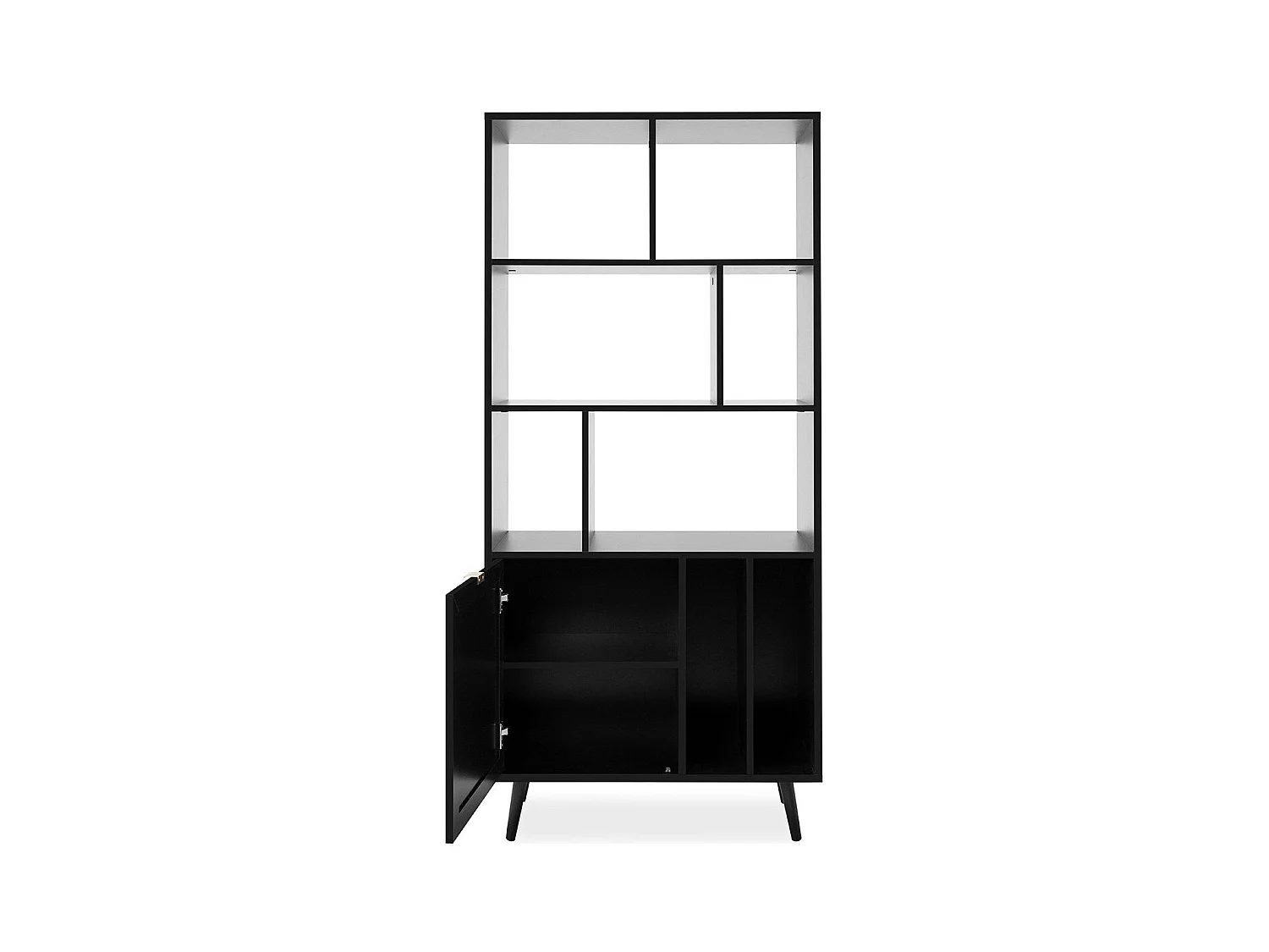 Libreria in pannelli di particelle stampa impagliatura - L80 x A175 cm