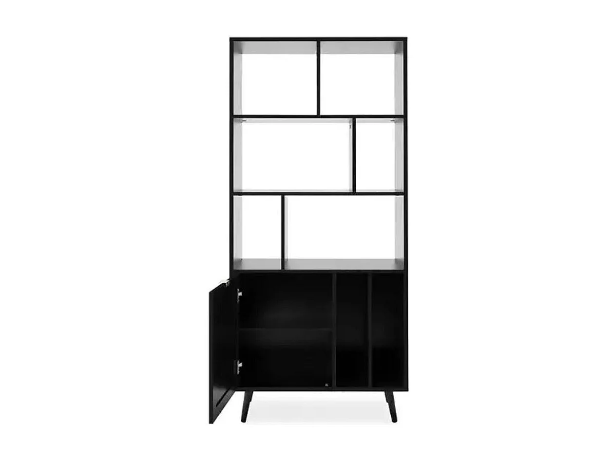 Libreria in pannelli di particelle stampa impagliatura - L80 x A175 cm