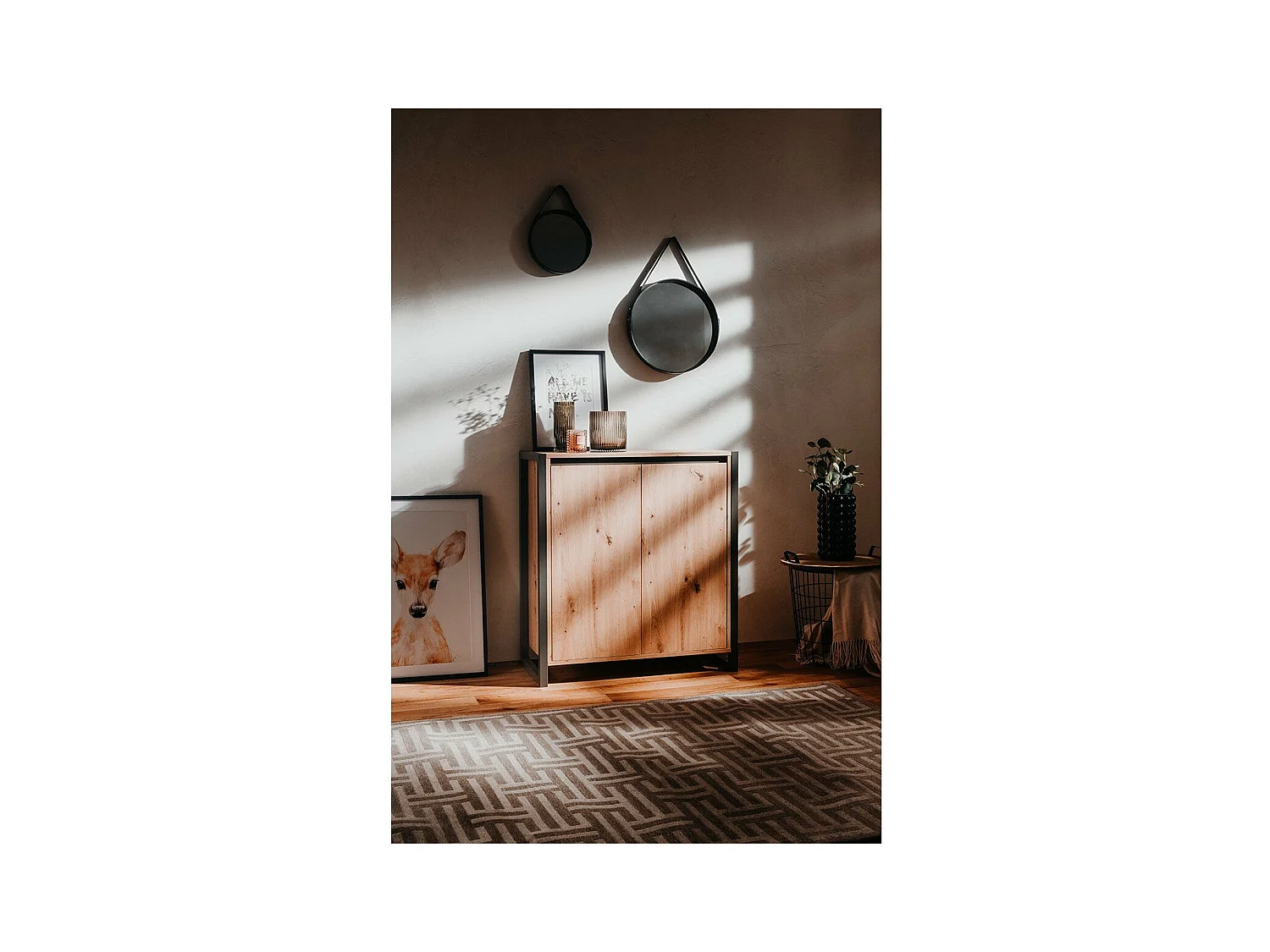 Kast Denver 1 artisan eikenkleurig en antracietgrijs