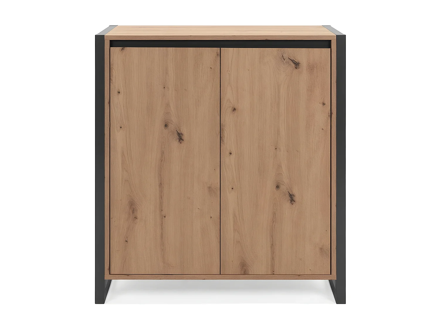 Petit Buffet de Rangement 2 Portes L80 cm - DENVER