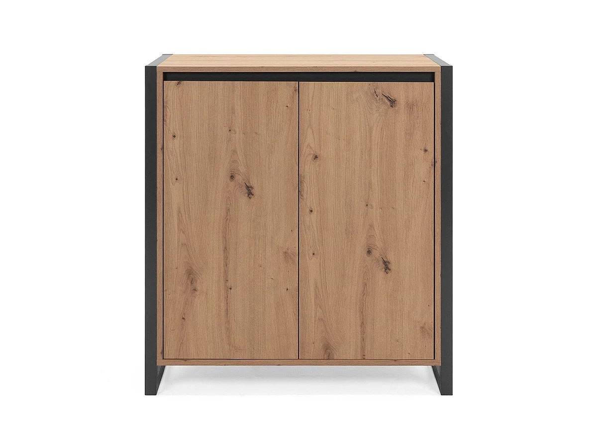 Petit Buffet de Rangement 2 Portes L80 cm - DENVER