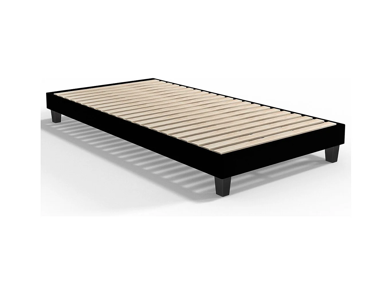 Ensemble matelas ressorts ensachés 90x190 Hygiospring + sommier à lattes - Mousse HR