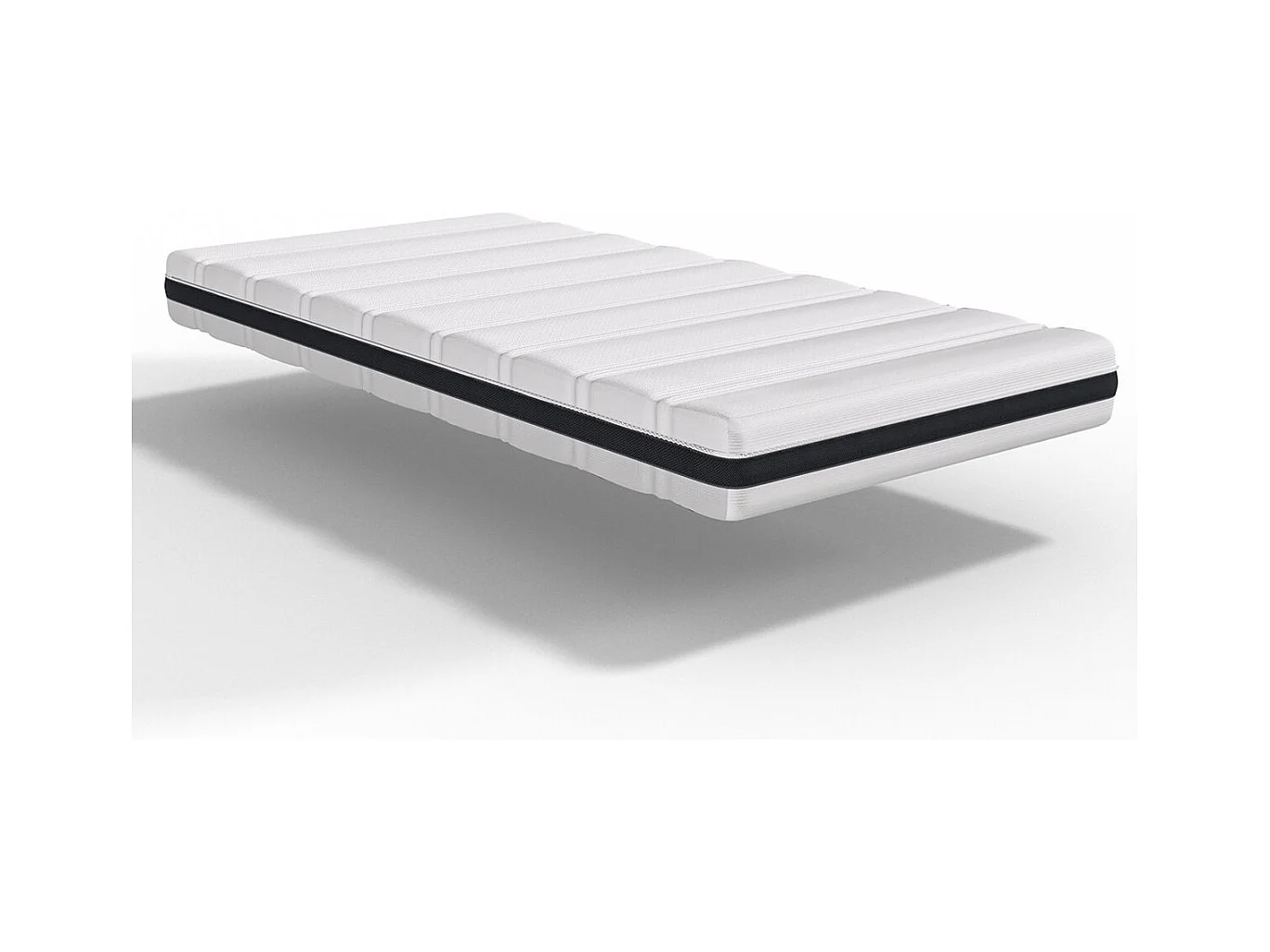 Ensemble matelas ressorts ensachés 90x190 Hygiospring + sommier à lattes - Mousse HR