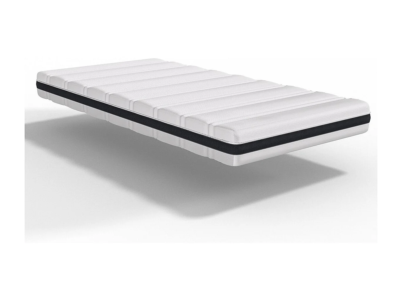 Ensemble matelas ressorts ensachés 90x190 Hygiospring + sommier à lattes - Mousse HR