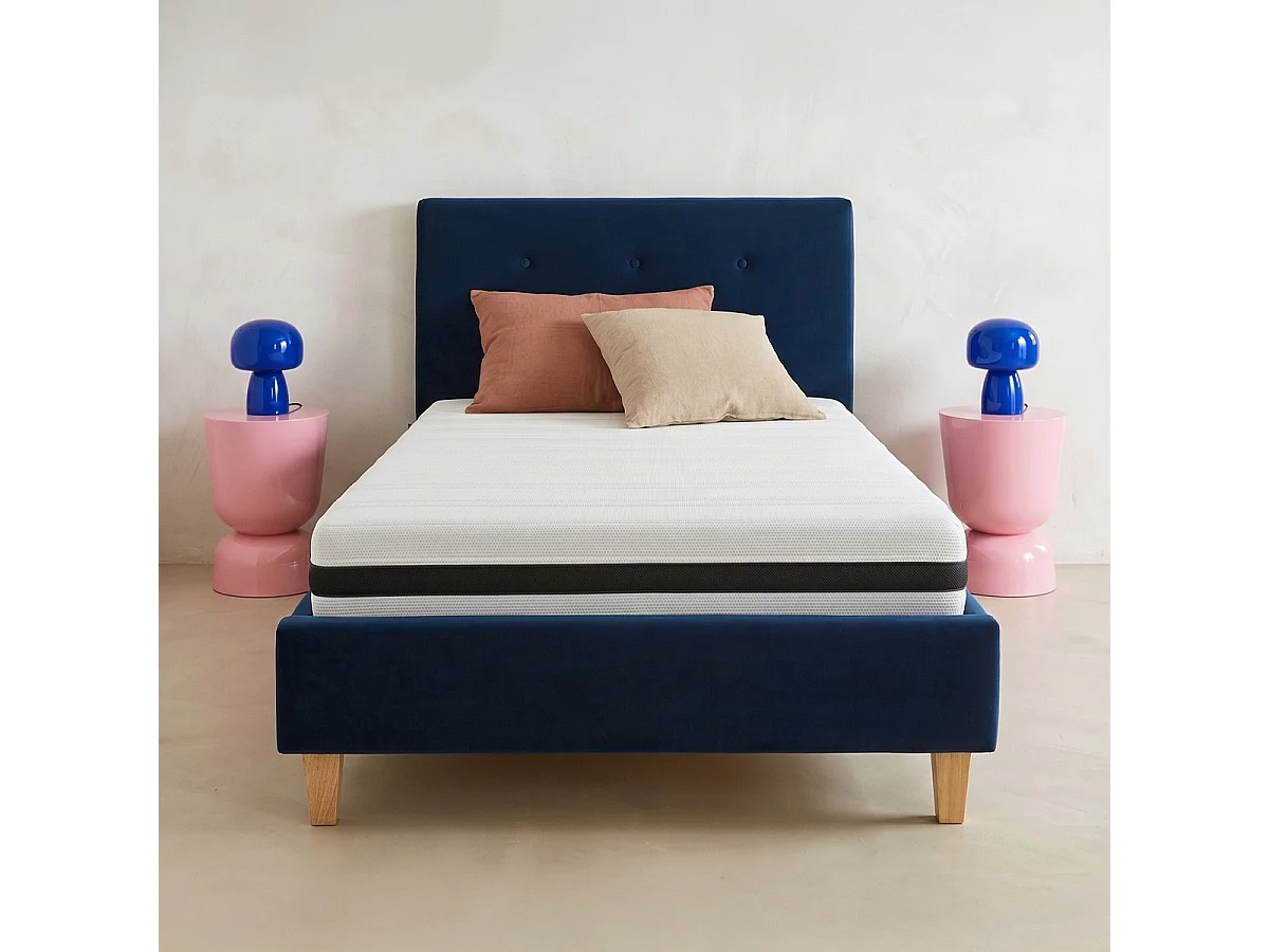Matelas ressorts ensachés 90x190 Hygiospring - Mousse HR